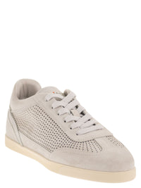 KITON Kiton Men Perforated Calfskin Sneakers