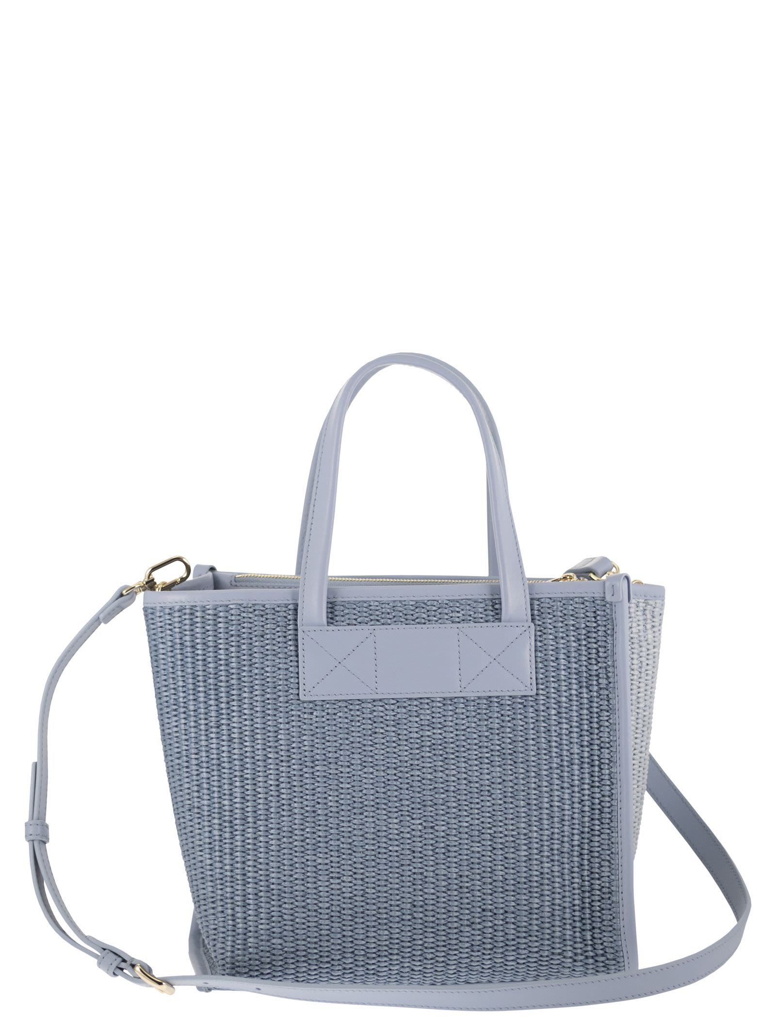 FURLA Furla Women Divide It S – Tote Bag In Leather And Woven Fabric