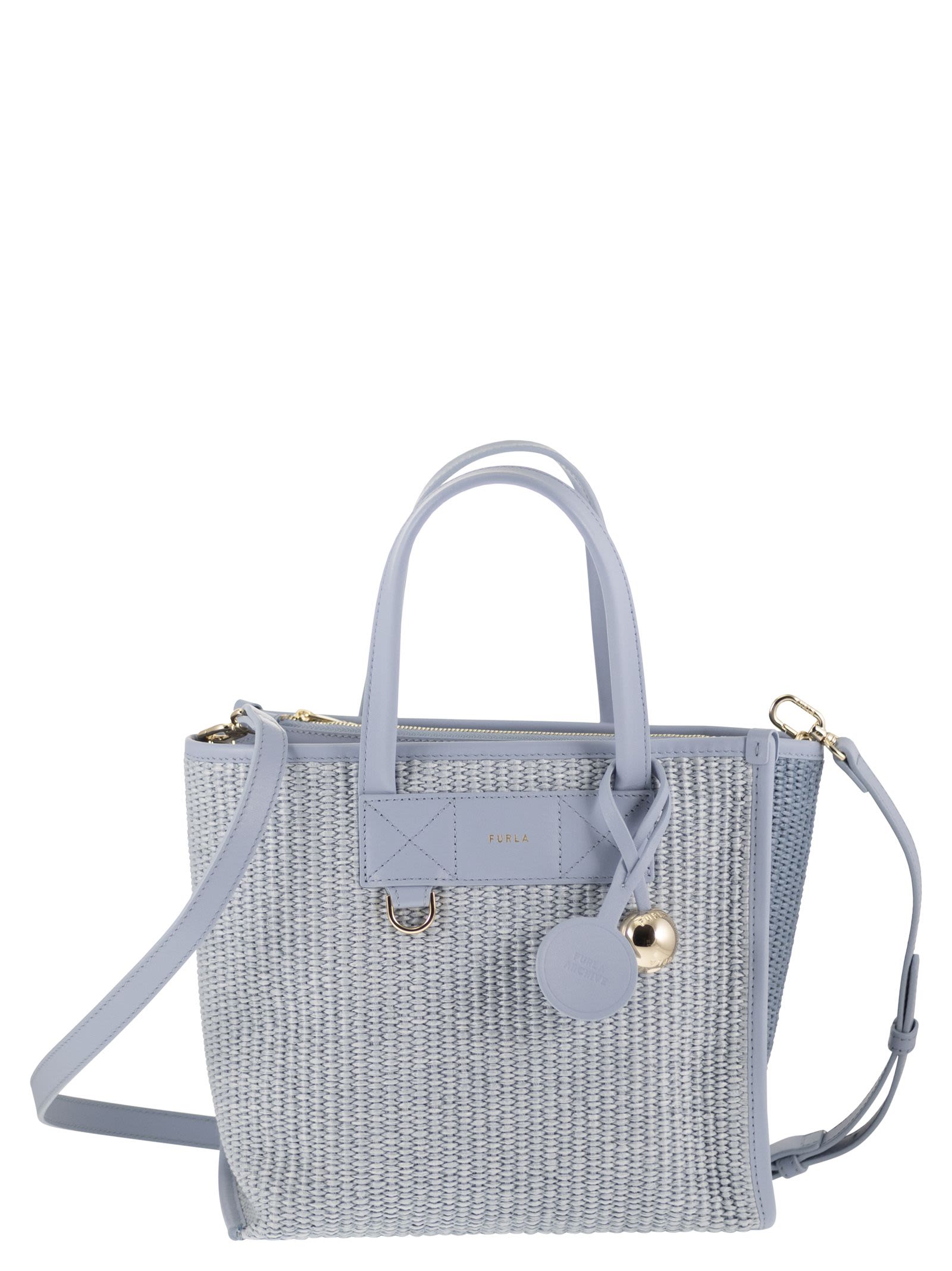FURLA Furla Women Divide It S – Tote Bag In Leather And Woven Fabric
