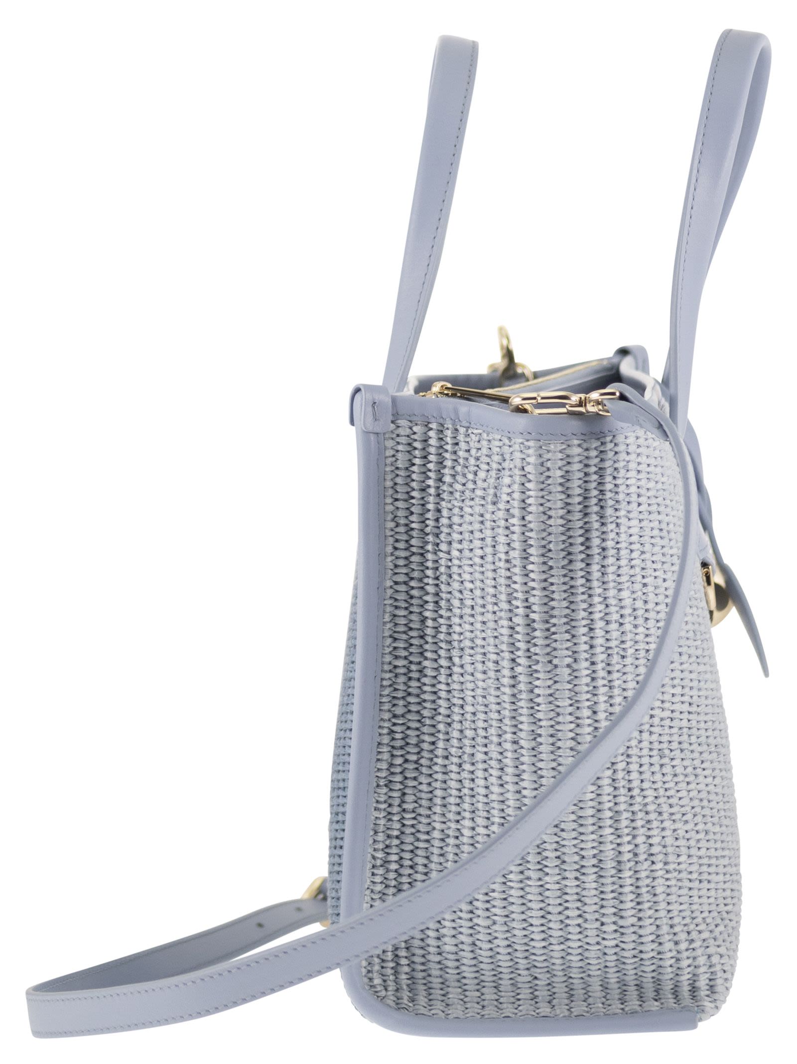 FURLA Furla Women Divide It S – Tote Bag In Leather And Woven Fabric