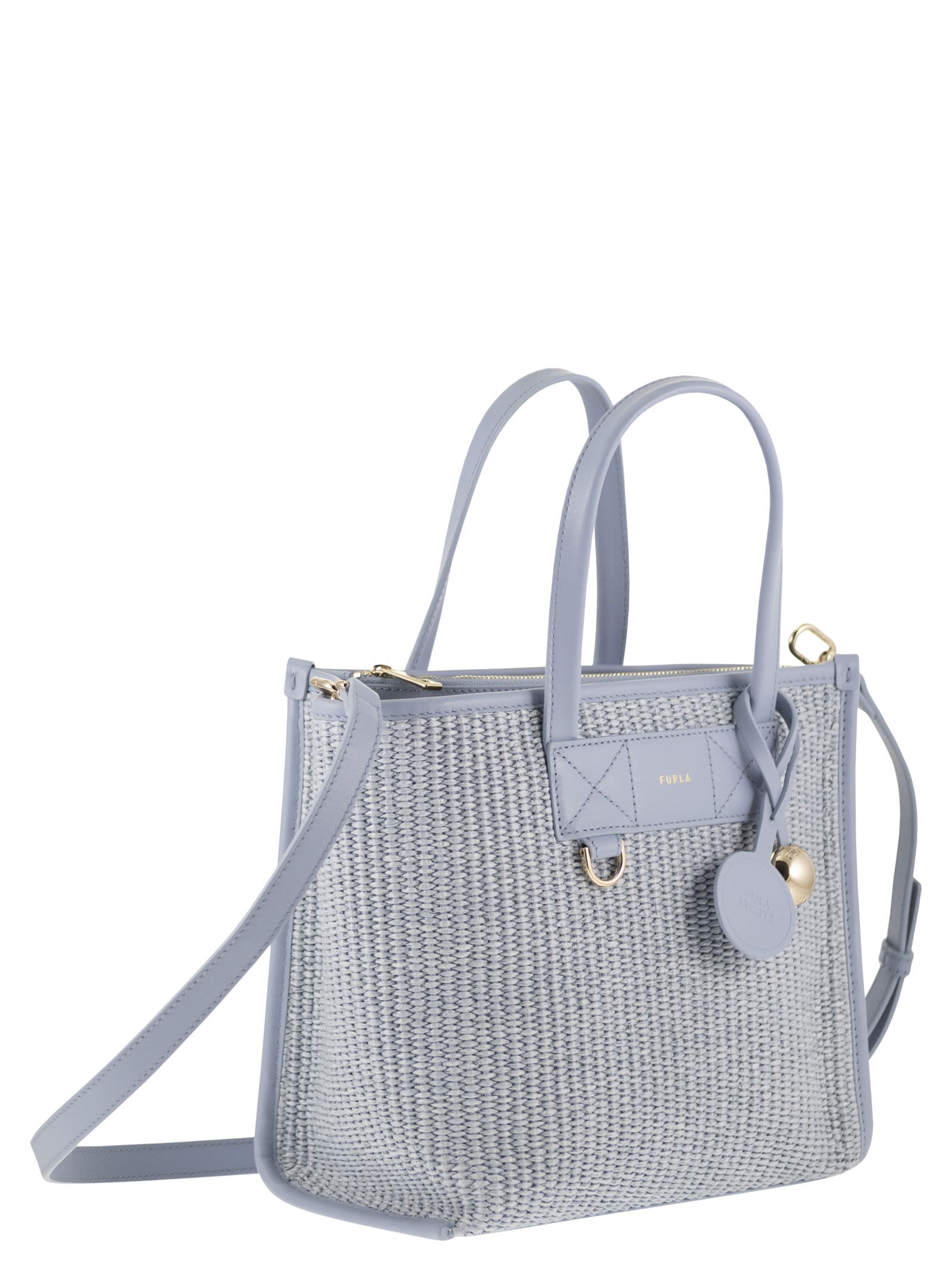 FURLA Furla Women Divide It S – Tote Bag In Leather And Woven Fabric