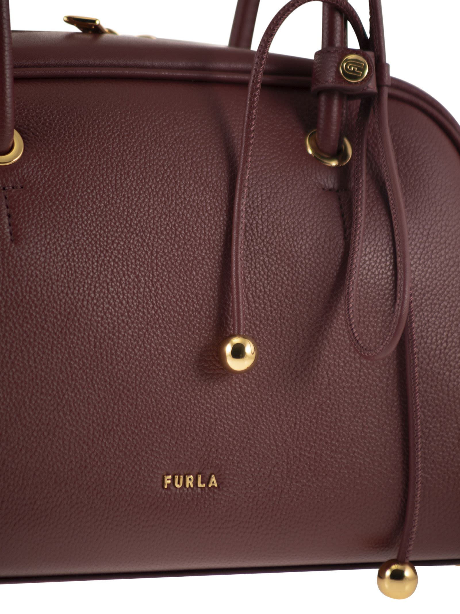 FURLA Furla Women Poppy M – Top Handle Bag In Grained Leather