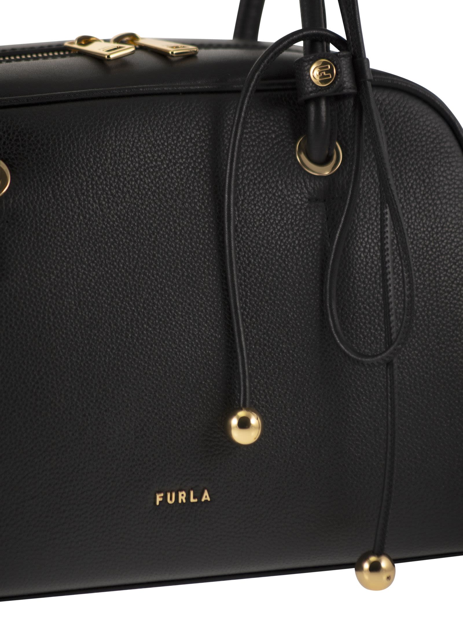 FURLA Furla Women Poppy M – Top Handle Bag In Grained Leather