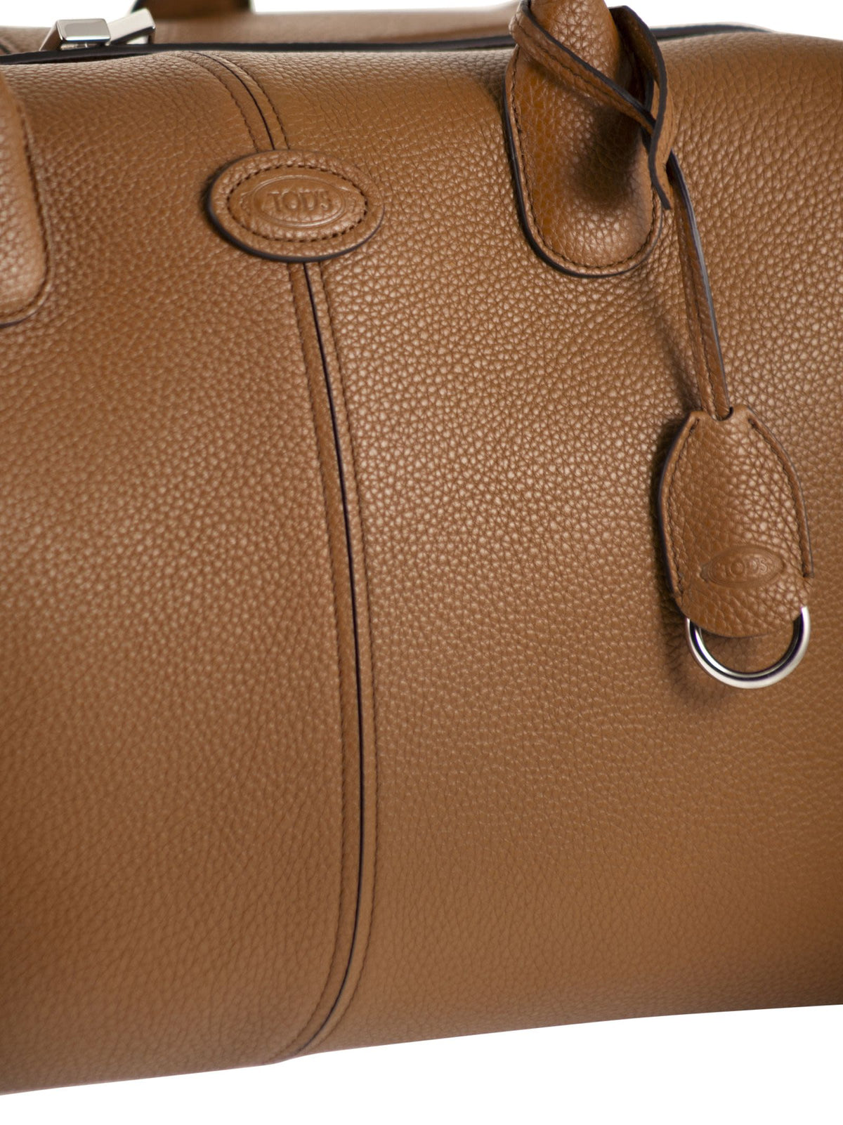 TOD'S Tod's Men Hammered Calfskin Leather Travel Bag