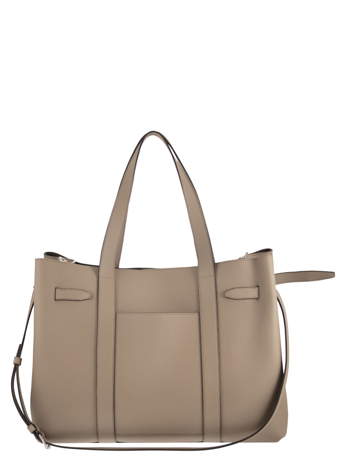 Tod's Men Tumbled Calfskin Leather Tote Bag