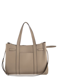 Tod's Men Tumbled Calfskin Leather Tote Bag