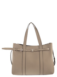 Tod's Men Tumbled Calfskin Leather Tote Bag