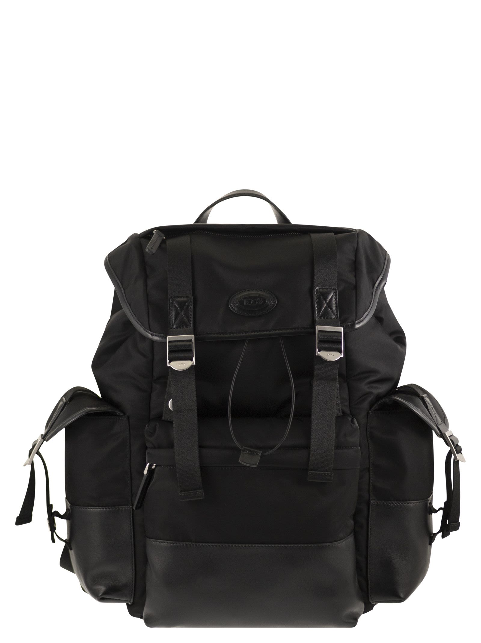 TOD'S Tod's Men Medium Fabric And Leather Backpack