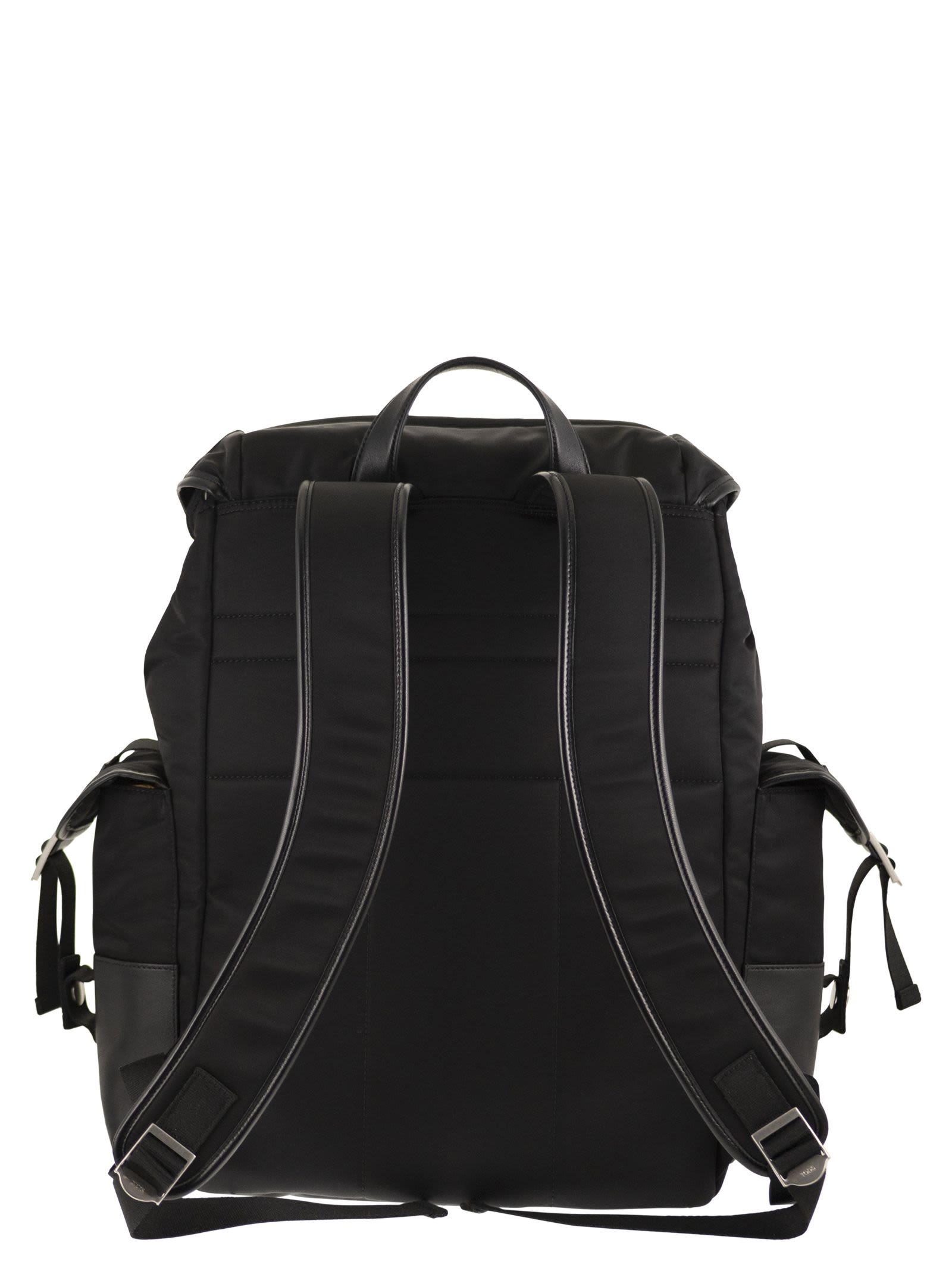 TOD'S Tod's Men Medium Fabric And Leather Backpack
