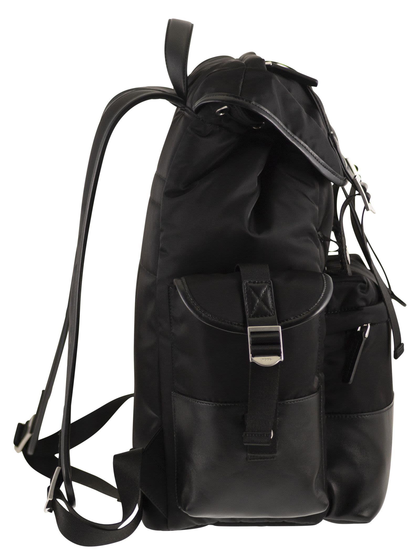 TOD'S Tod's Men Medium Fabric And Leather Backpack