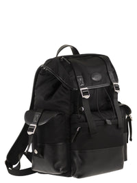 TOD'S Tod's Men Medium Fabric And Leather Backpack