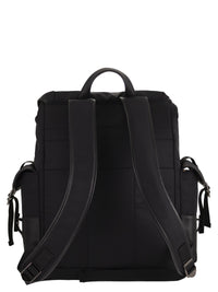 TOD'S Tod's Men Nylon And Cotton Blend Backpack With Nappa Leather Details