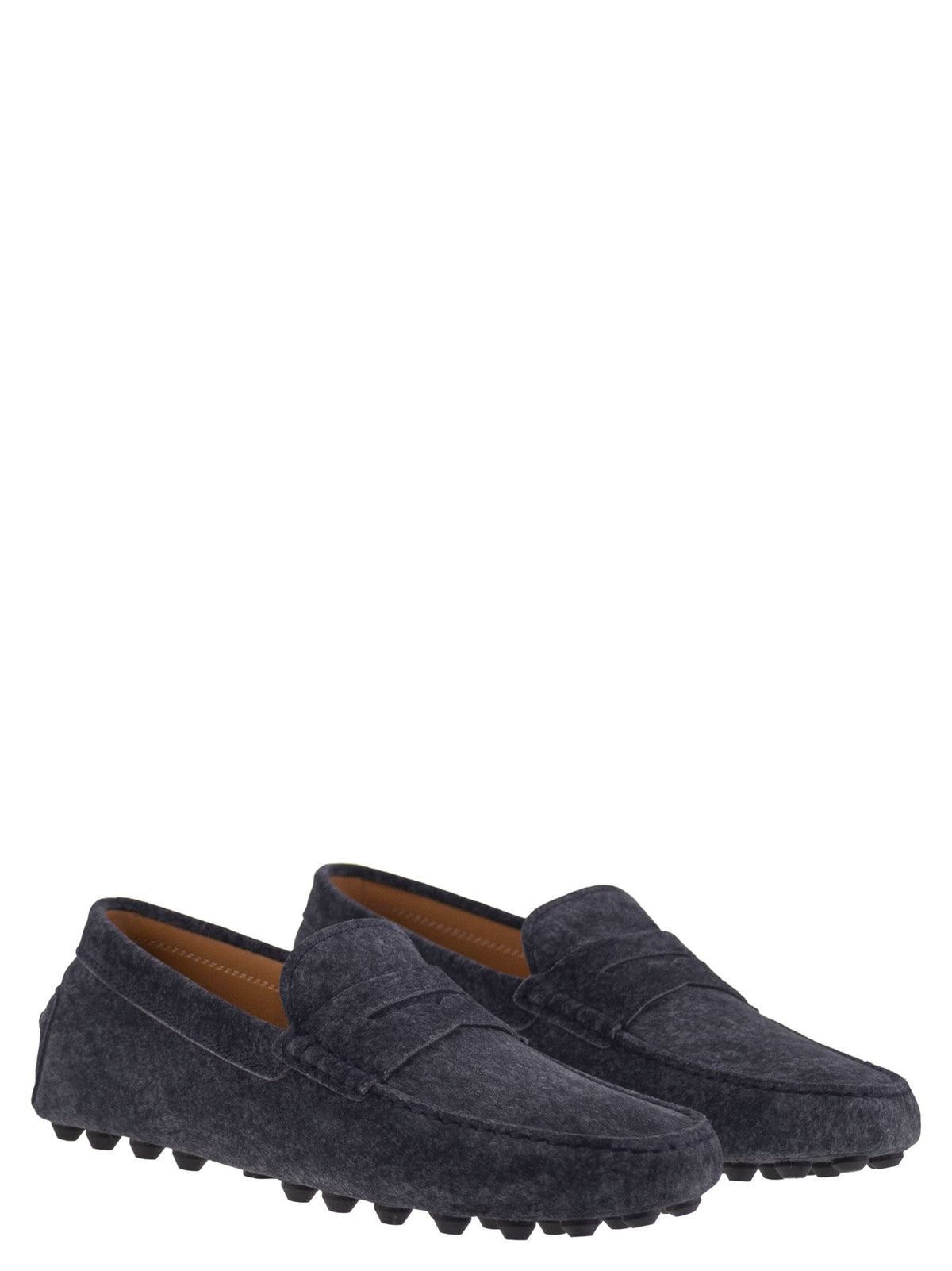 Tod's Men Gommino Bubble Sole In Suede Leather