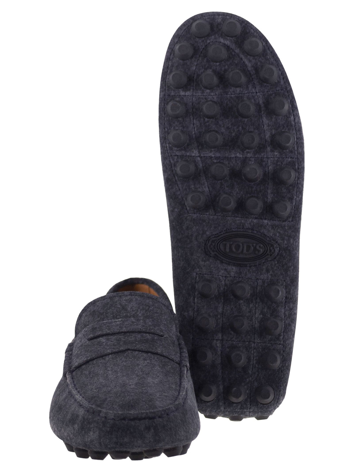 Tod's Men Gommino Bubble Sole In Suede Leather