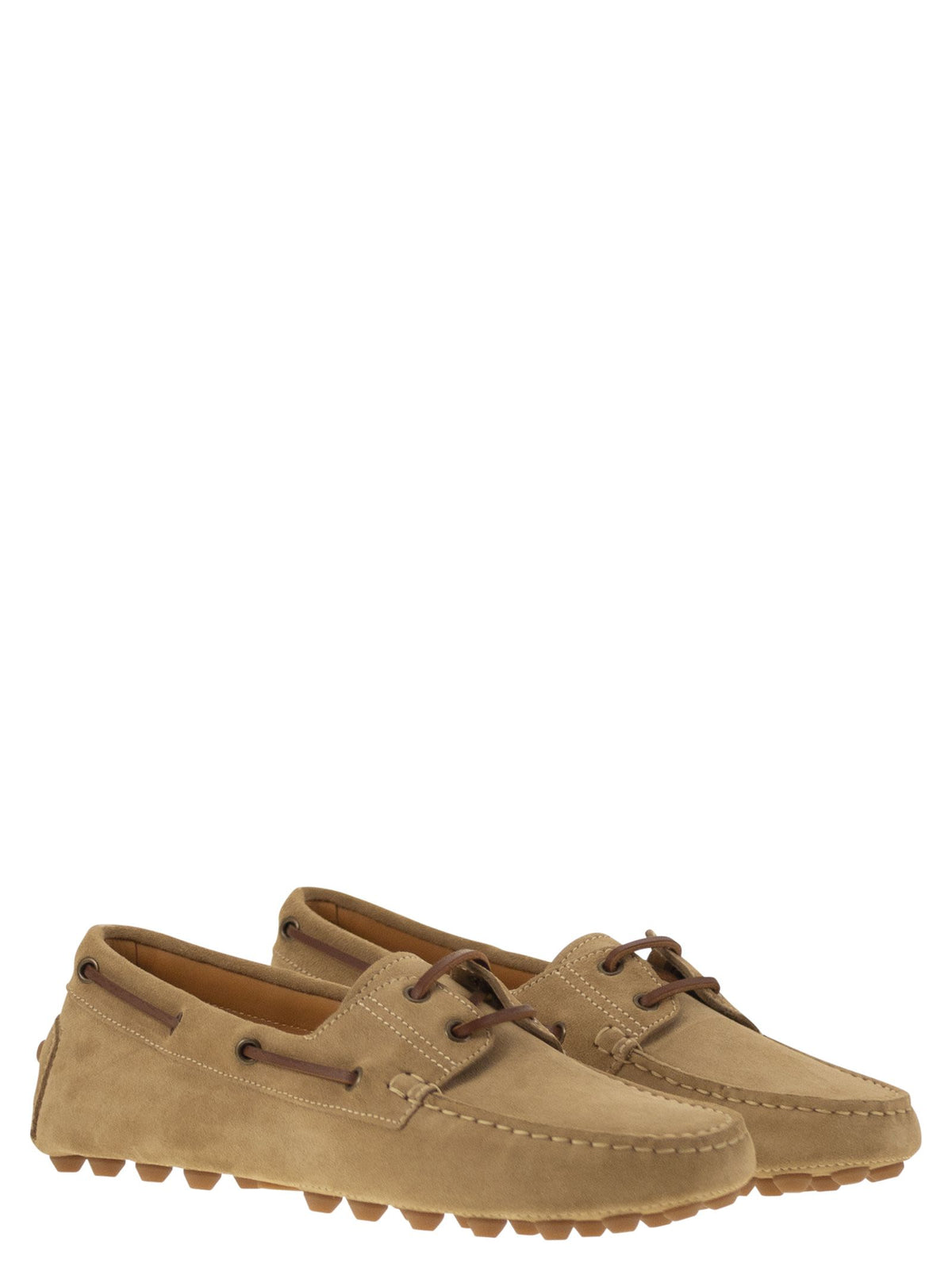 TOD'S Tod's Men Rubber Bubble Suede Boat