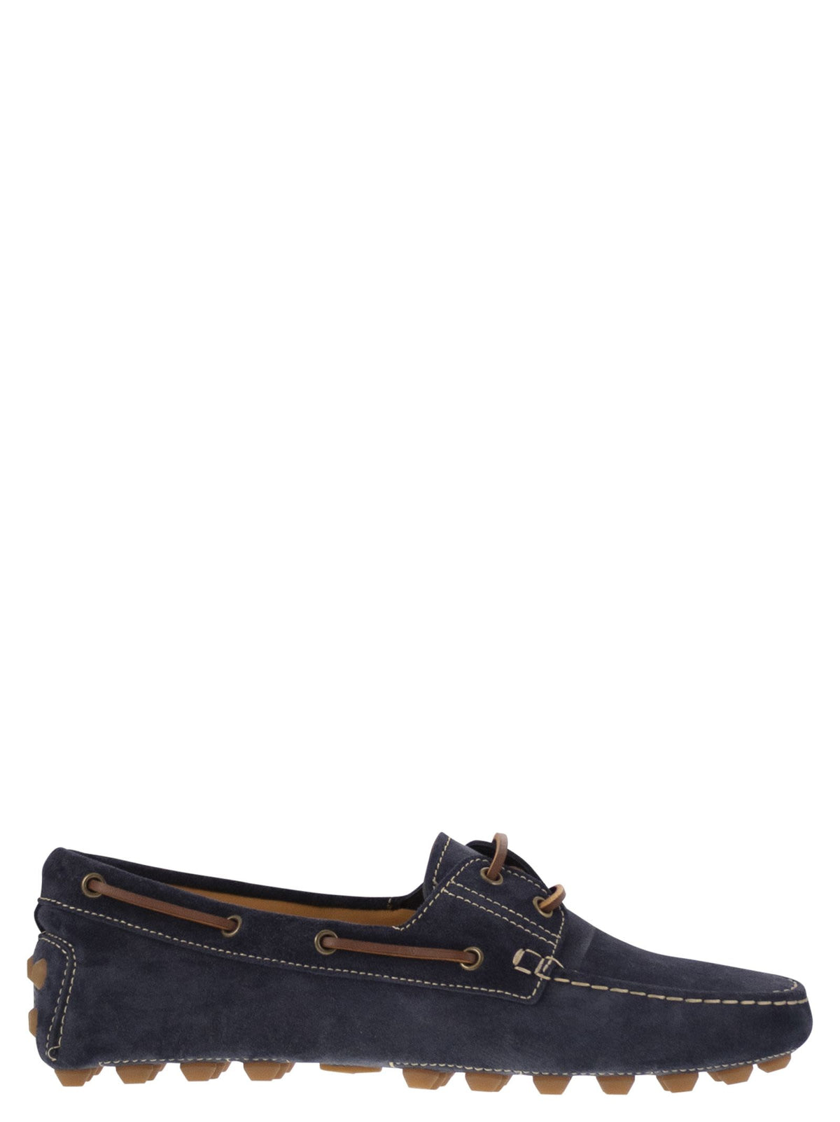 TOD'S Tod's Men Rubber Bubble Suede Boat