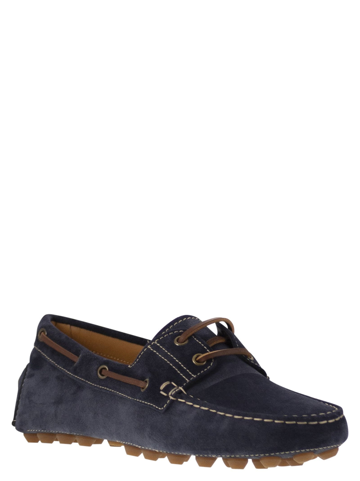 TOD'S Tod's Men Rubber Bubble Suede Boat
