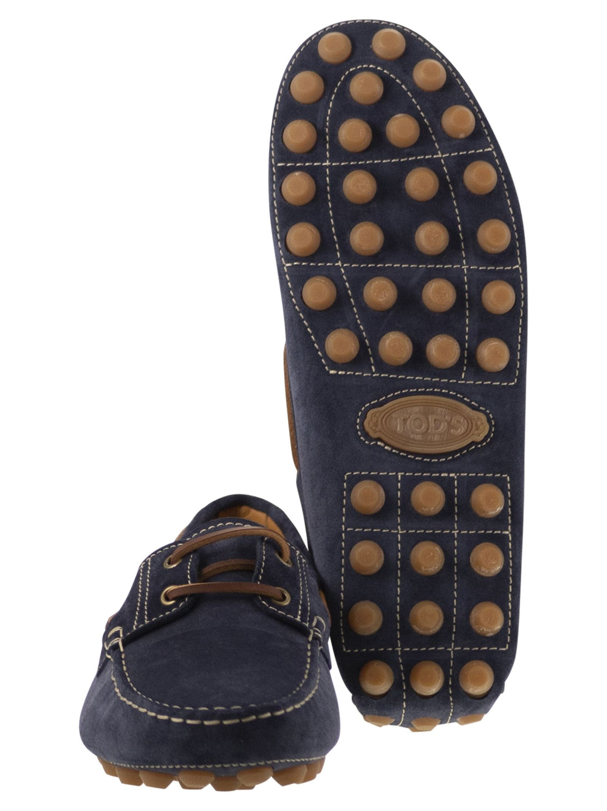 TOD'S Tod's Men Rubber Bubble Suede Boat