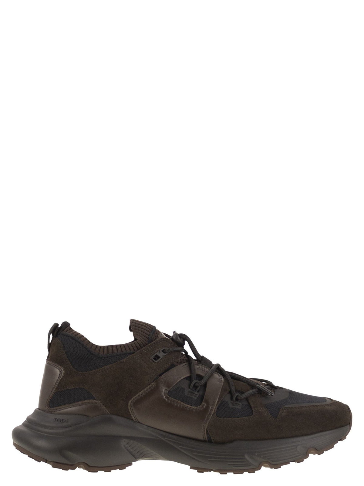 Tod's Men Leather And Technical Fabric Sneakers