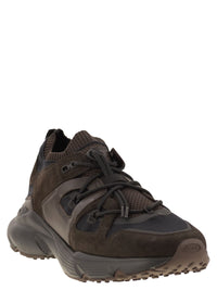 Tod's Men Leather And Technical Fabric Sneakers