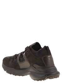 Tod's Men Leather And Technical Fabric Sneakers