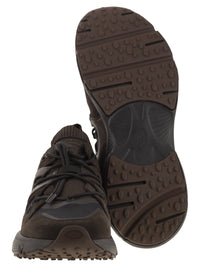 Tod's Men Leather And Technical Fabric Sneakers