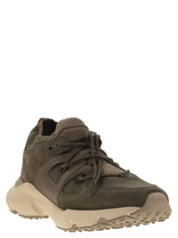 Tod's Men Leather And Technical Fabric Sneakers