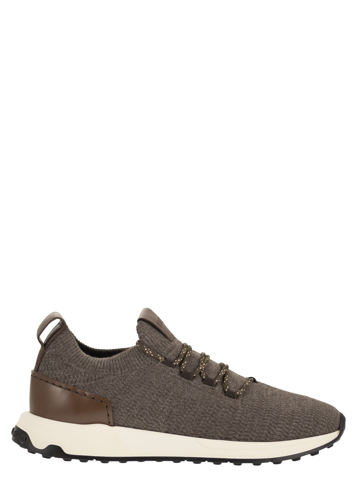 Tod's Men Technical Fabric Sneakers With Leather Inserts