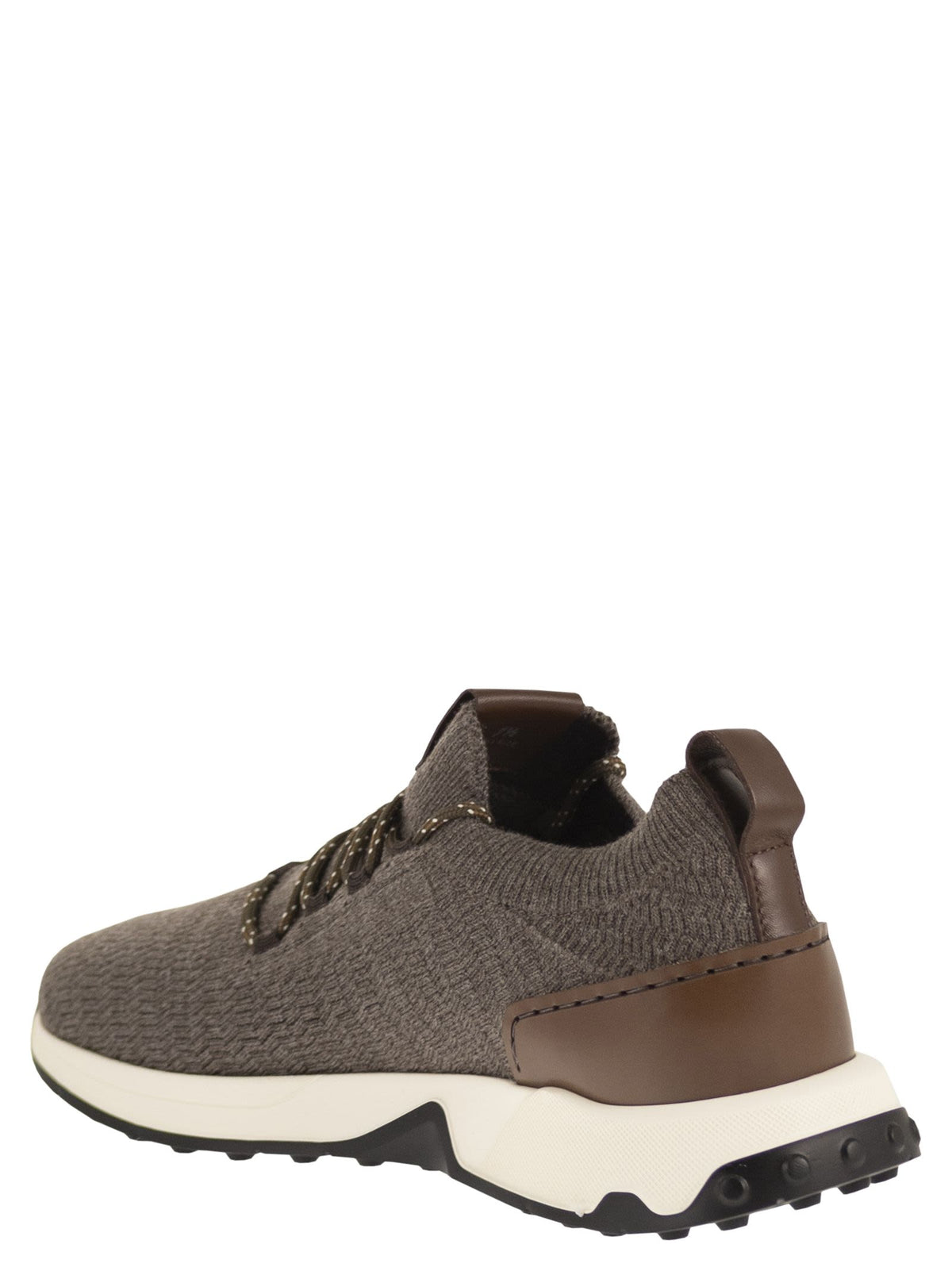 Tod's Men Technical Fabric Sneakers With Leather Inserts