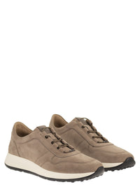 Tod's Men Goatskin Suede Sneakers