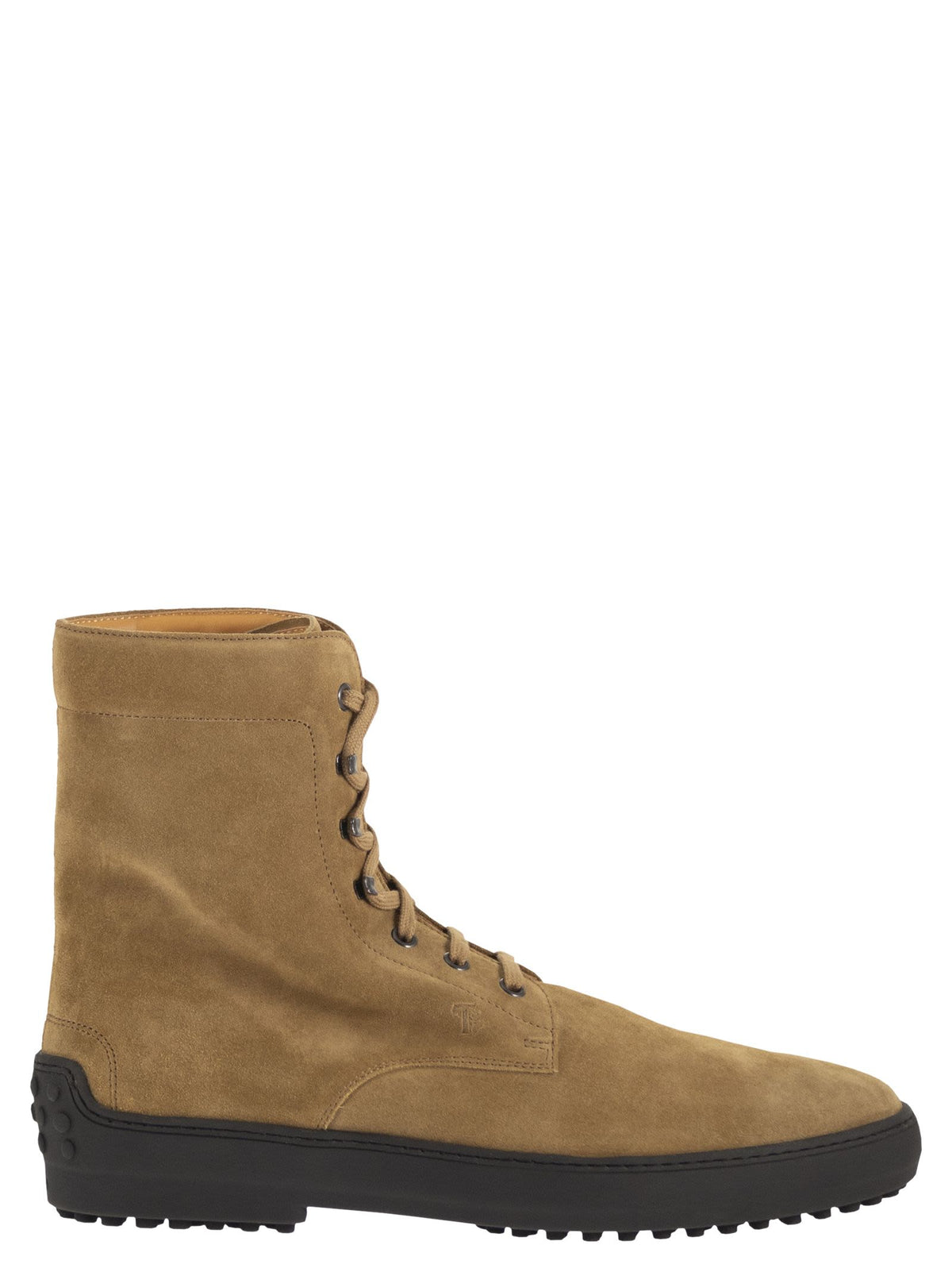 Tod's Men Calfskin Suede Lace-Up Boots