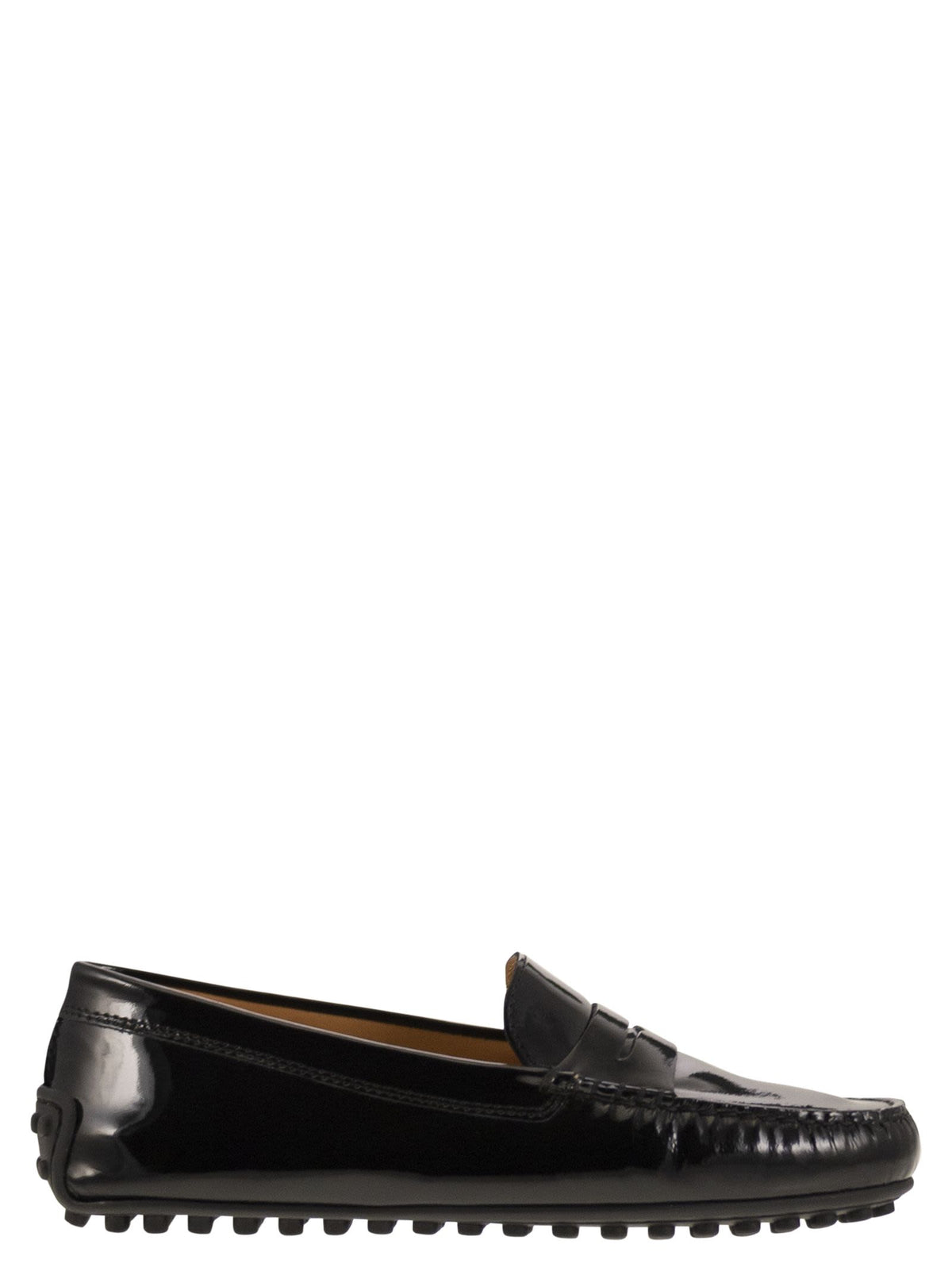 Tod's Women City Gommino Moccasin In Glossy Leather