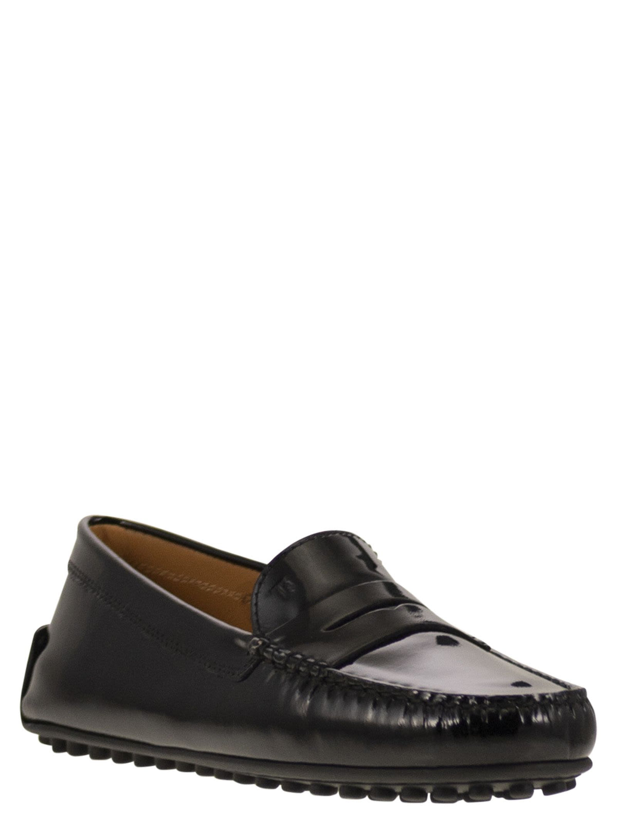 Tod's Women City Gommino Moccasin In Glossy Leather