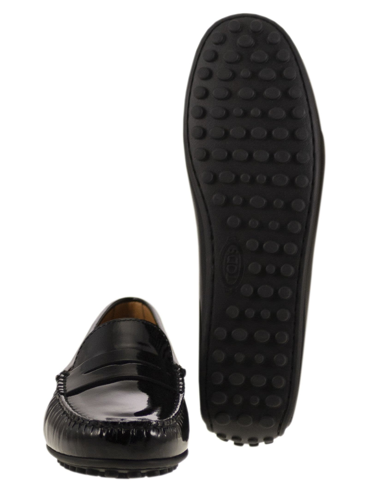 Tod's Women City Gommino Moccasin In Glossy Leather