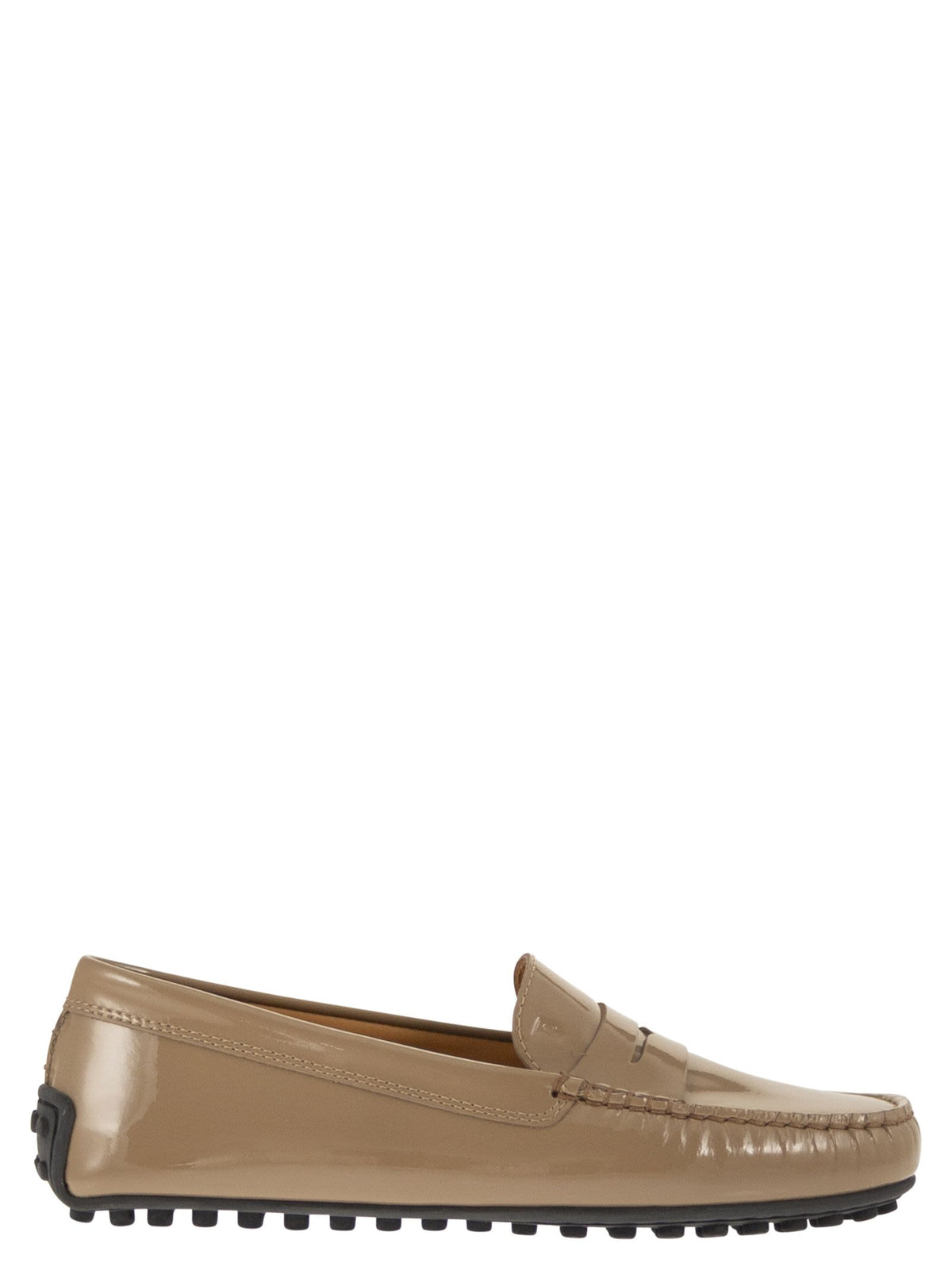 Tod's Women City Gommino Moccasin In Glossy Leather