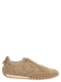 Tod's Women Calfskin Suede And Smooth Leather Sneakers