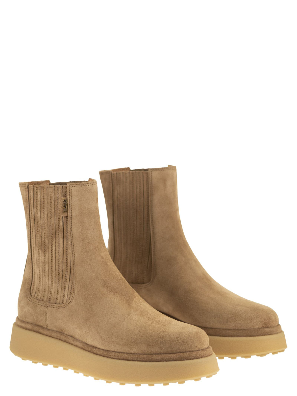 Tod's Women Suede Chelsea Boots With Tpu Sole