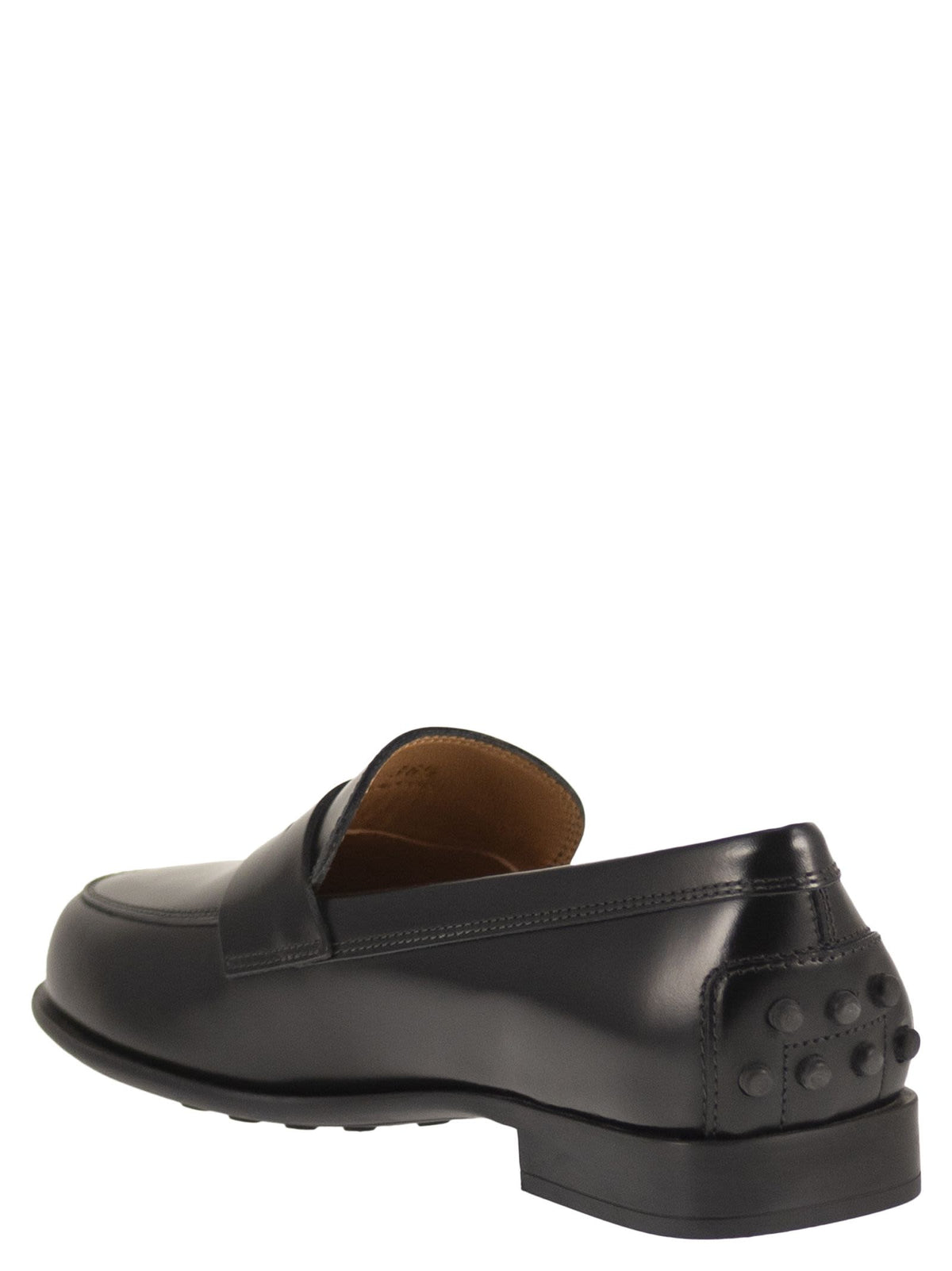 Tod's Women Calfskin Leather Loafers With Logo Detail