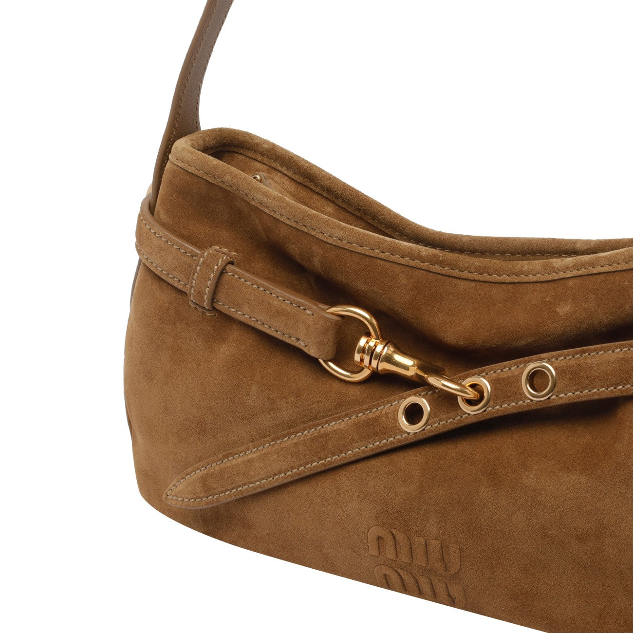 Miu Miu Women Aventure Suede Shoulder Bag