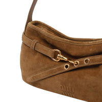 Miu Miu Women Aventure Suede Shoulder Bag