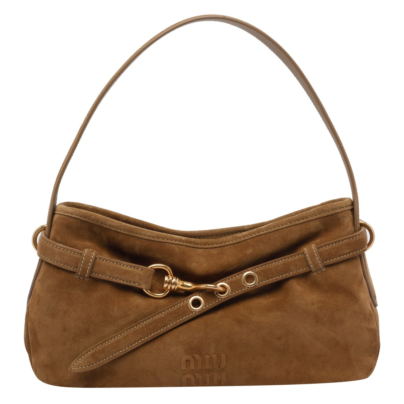 Miu Miu Women Aventure Suede Shoulder Bag