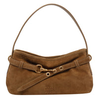Miu Miu Women Aventure Suede Shoulder Bag