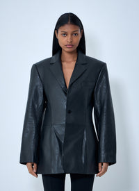 Alexander Wang Alexander Wang Women Leather Single-Breasted Blazer