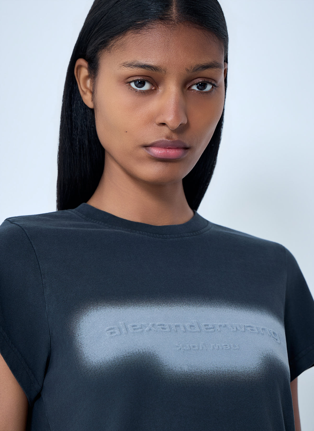 Alexander Wang Women Cotton Jersey Logo T-Shirt