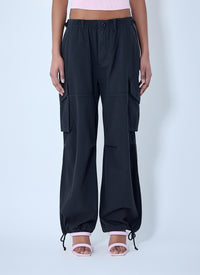 Alexander Wang Alexander Wang Women Drawstring Cargo Trousers
