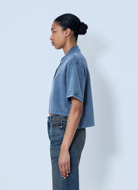 Alexander Wang Alexander Wang Women Cropped Piqué Polo T-Shirt