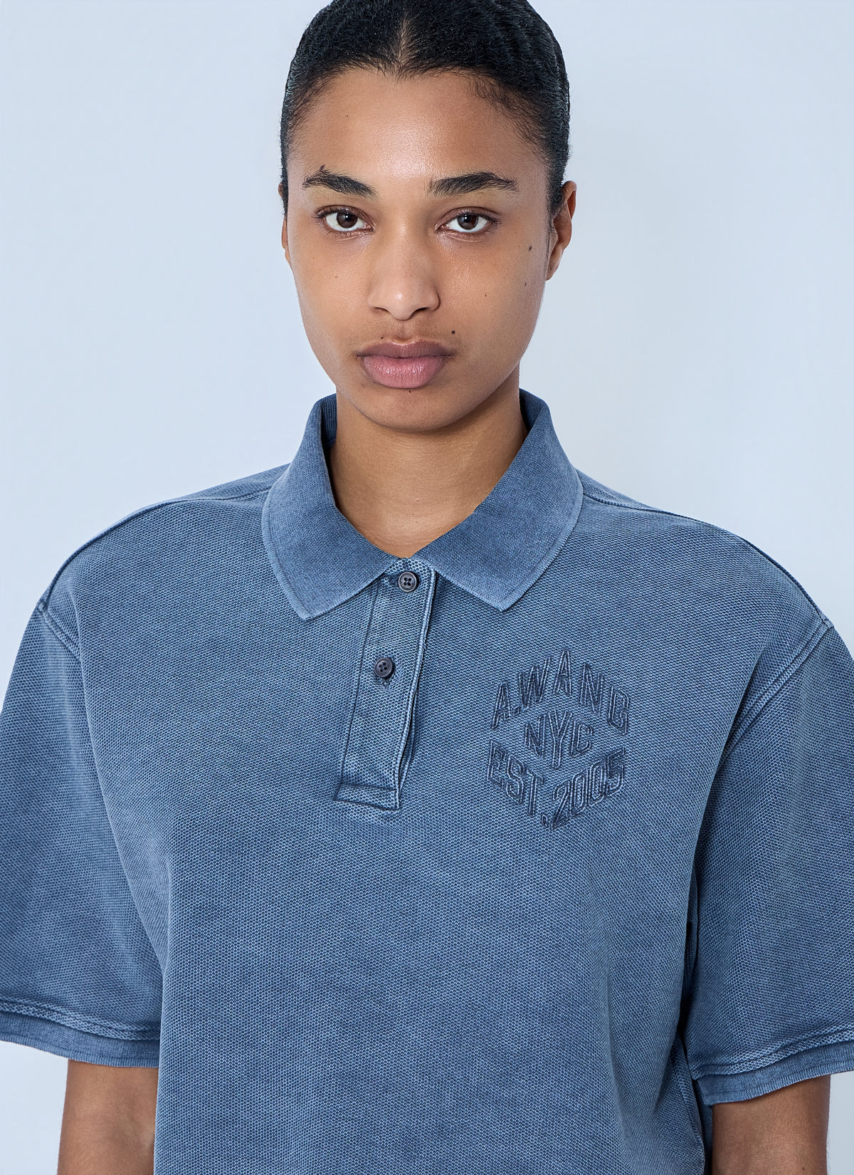 Alexander Wang Alexander Wang Women Cropped Piqué Polo T-Shirt