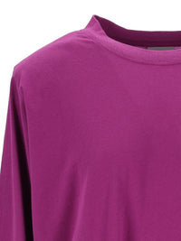 Balenciaga Women Long-Sleeve T-Shirt With Pleat Detail