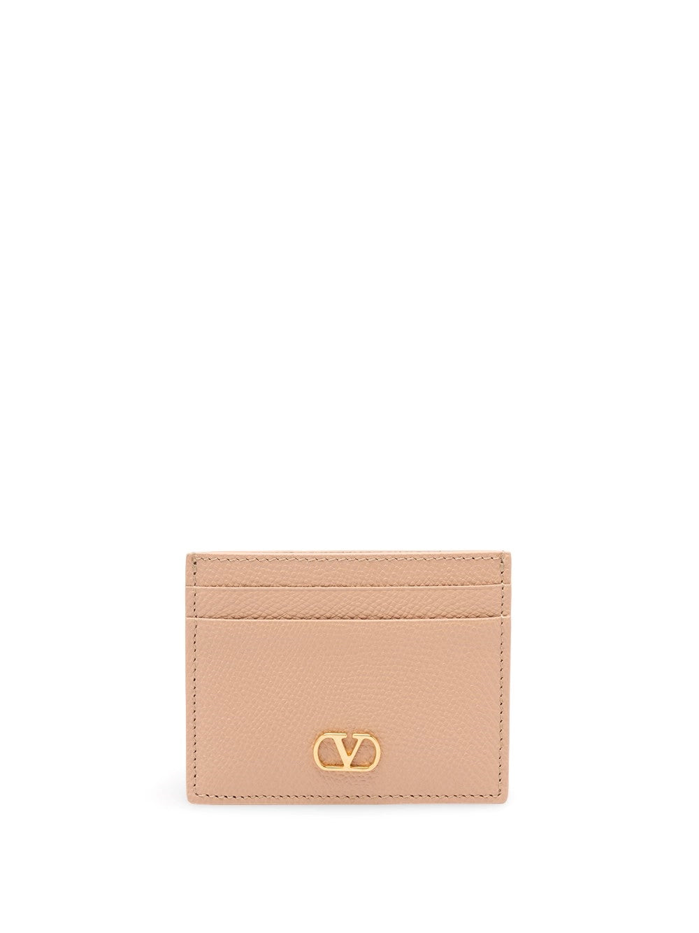 Valentino Garavani Women Vlogo Signature Grainy Calfskin Card Holder
