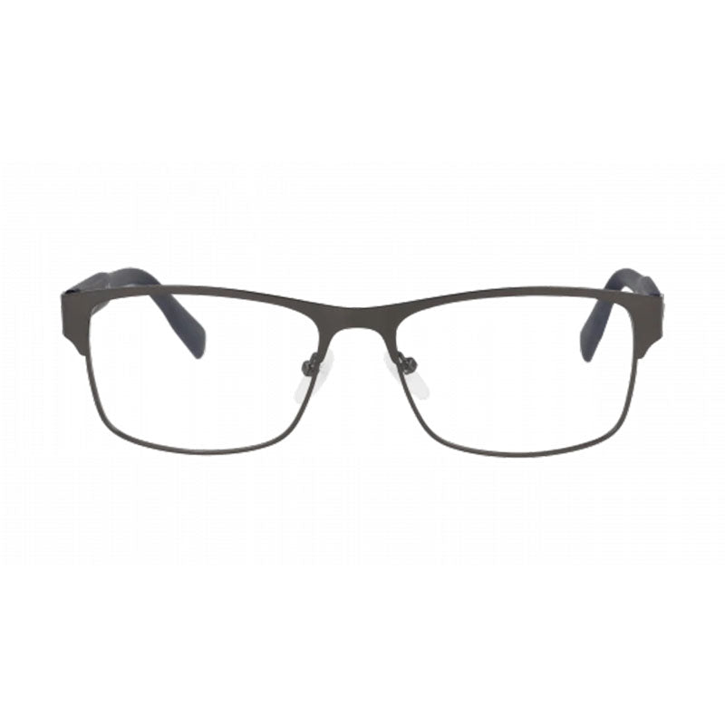 Lacoste Eyeglasses Rectangle Full Rim, Matte Grey Frame and Clear Demo Lens Lens L2294033